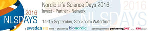 Ebba Biotech at Nordic Life Science Days, Sept 14-15 2016 at Stockholm Waterfront.