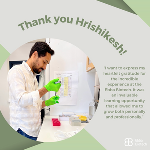 Thank you for your time at Ebba Biotech Hrishikesh!